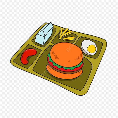 Almuerzo Clipart Dibujos Animados Almuerzo Hamburguesa PNG , Pancho, Papas Fritas, Almuerzo De ...