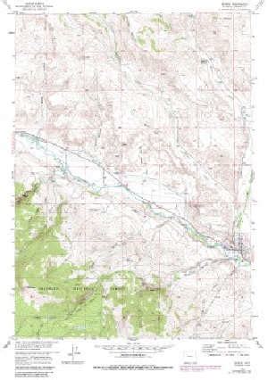 7.5' Topo Map of the Dubois, WY Quadrangle - WSGS Product Sales & Free Downloads