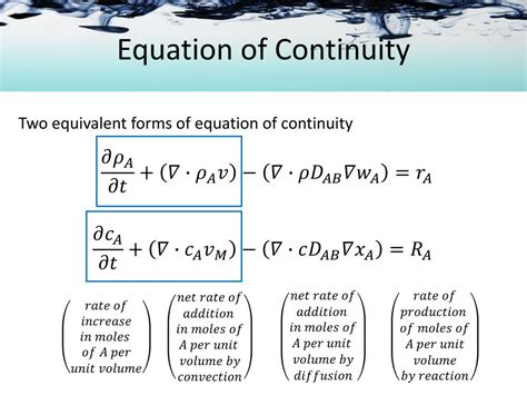 PPT - Equation of Continuity PowerPoint Presentation, free download - ID:2567040