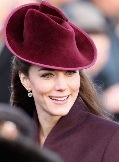 Kate matched her hat to her coat for the Christmas Day service in ...