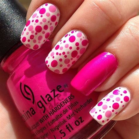 Polka Dot Nails - Spring Nails - Pink Nails | Dots nails, Polka dot ...