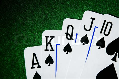 royal flush of spades | Stock image | Colourbox