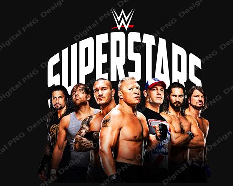 WWE SUPERSTARS Png, Instant Download, Digital Files Png - Etsy