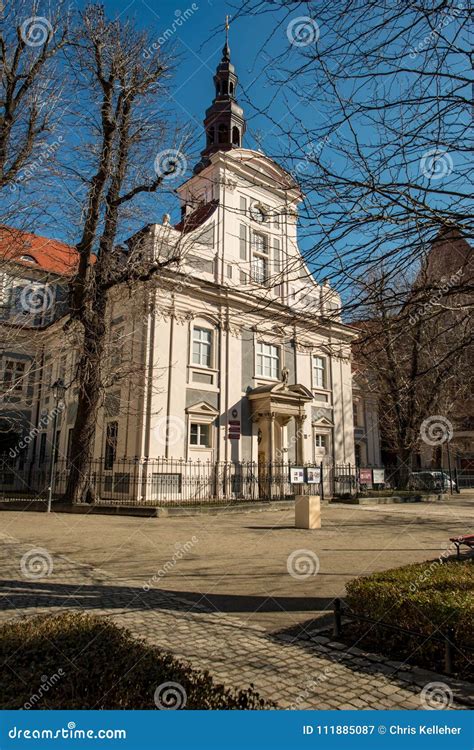 Wroclaw, Poland - March 9, 2018: Wroclaw Old Town Historic Area in the Morning. Editorial ...