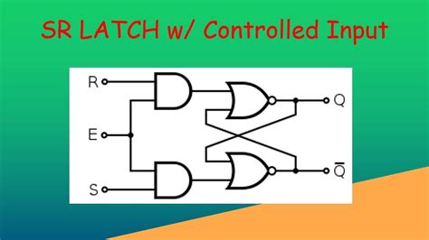 Sr Latch Circuit Diagram