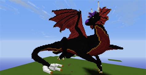 Minecraft Dragon Statue Schematic