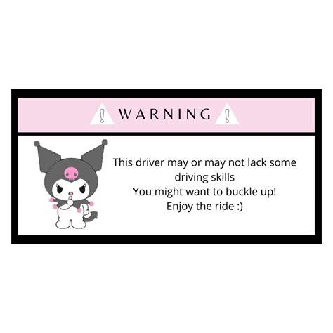 Car Warning Sticker | Etsy