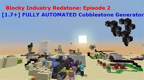 Redstone: Cobblestone Farm [Video][Automatically Harvested and put in Chest][1.7+] Minecraft Map