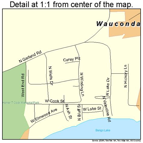 Wauconda Illinois Street Map 1779267