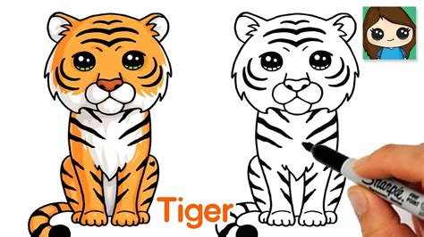 someone is drawing a tiger with markers on the paper and it looks like ...