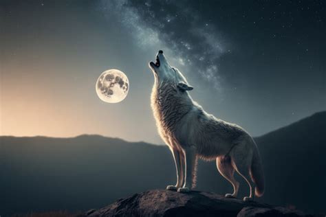 Real Wolves Howling At The Moon