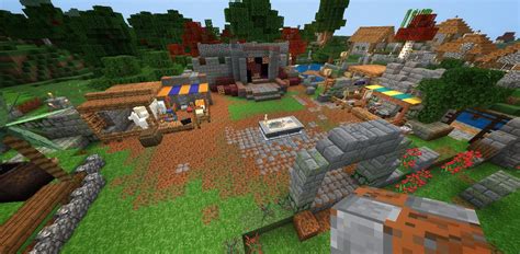 Remade the camp from Minecraft Dungeons in Pocket Edition for my Semi-Survival world. : r/Minecraft