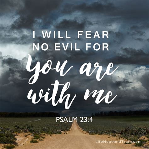 I Shall Fear No Evil Bible Verse