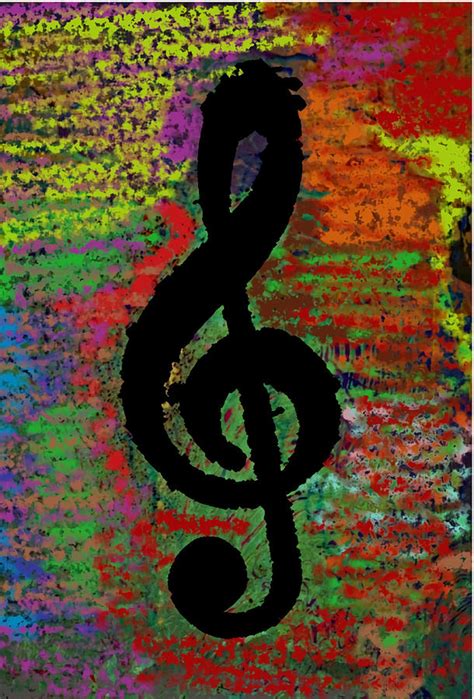 The Treble Clef Poster music Painting by Clark Cameron | Fine Art America