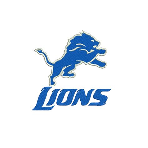 Detroit Lions logo machine embroidery design – SVG Shop