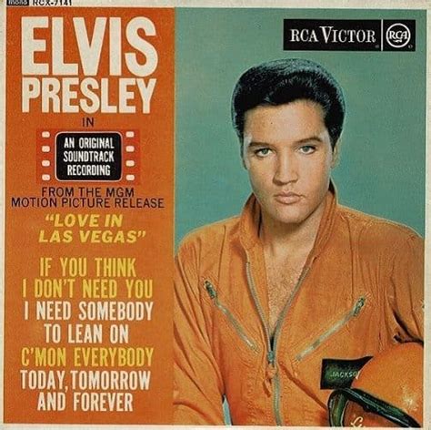 ELVIS PRESLEY Love In Las Vegas EP Vinyl Record 7 Inch RCA Victor 1964