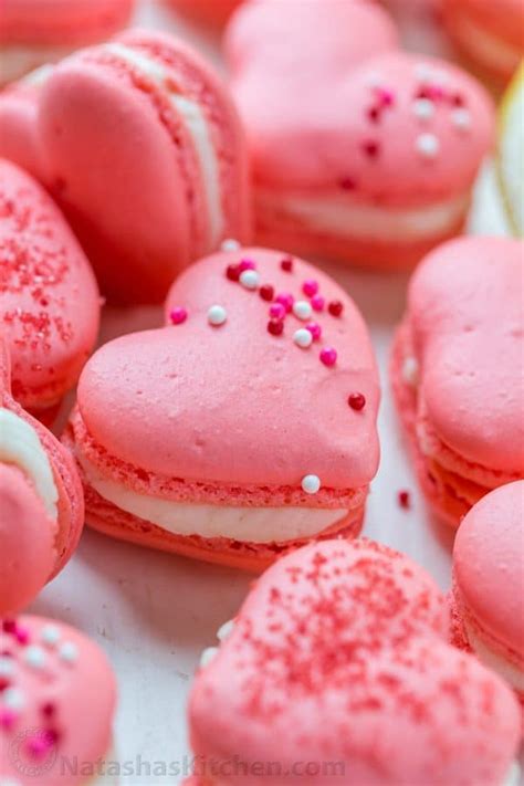 Heart Macarons with Lemon Buttercream (VIDEO) - NatashasKitchen.com