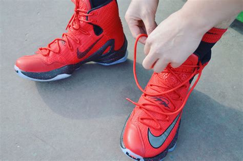 A Detailed Look at the Nike LeBron 13 Elite "Red" | Nice Kicks