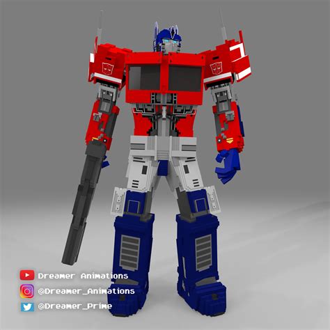 ArtStation - Optimus Prime Bumblebee Movie MINECRAFT VERSION, Dreamer Animations