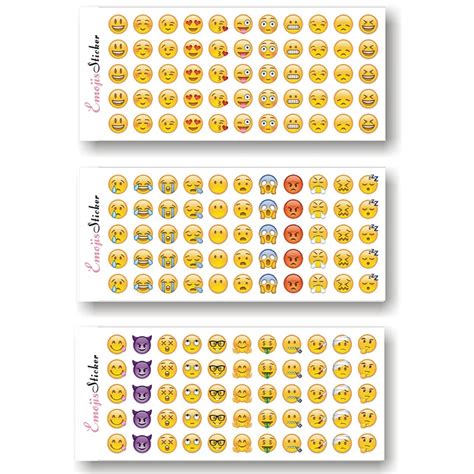 Free Shipping 12 Sheets/Pack Emoji Stickers Lovely Emoji For Diary Popular Smiling Face Stickers ...