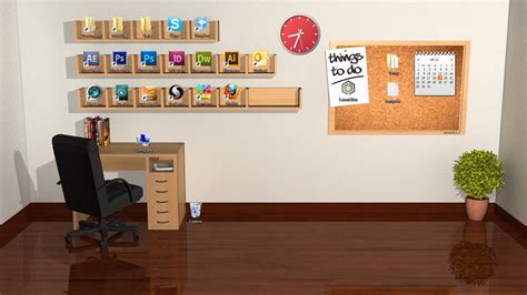 3D Desktop Room by Benares78 on DeviantArt