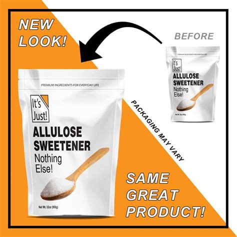 Allulose Sugar Substitute - Keto Friendly Sweetener - Non-Glycemic ...