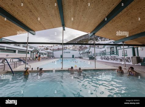 Chico Hot Springs in winter in Pray, Montana, USA Stock Photo - Alamy