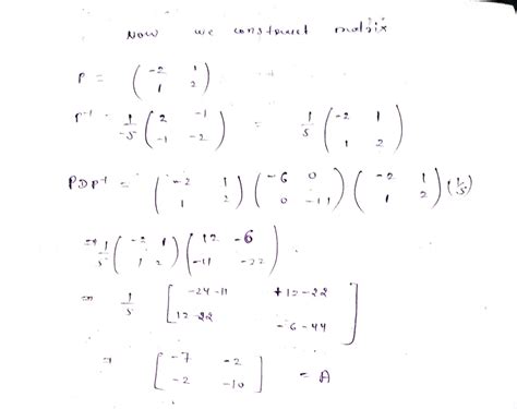 [Solved] . Calculate A using the eigenvalue decomposition... | Course Hero