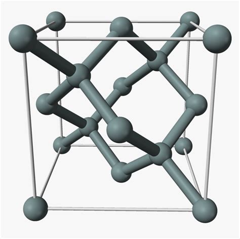 Silicon Unit Cell 3d Balls - Silicon Crystal Structure, HD Png Download ...