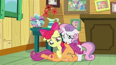 #2070342 - apple bloom, crying, cutie mark, cutie mark crusaders, earth pony, female, filly ...