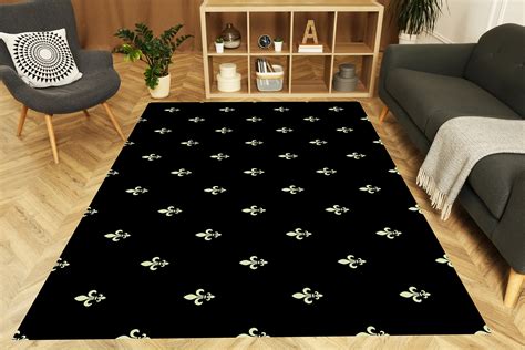 Black Fleur De Lis Rugs, Fleur De Lis Rug, Fleur De Lis Area Rugs, Black Area Rugs, Fleur De Lis ...