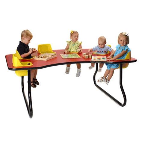 Baby Toddler Six Seat Table Set [High Chairs & Feeding] | Toddler table, Table activities for ...