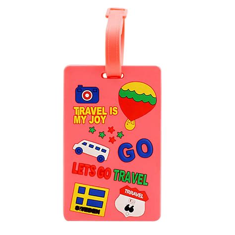 1PC Cute Portable New Arrivals Suitcase Luggage Tags ID Secure Travel Luggage Large Tag Label ...