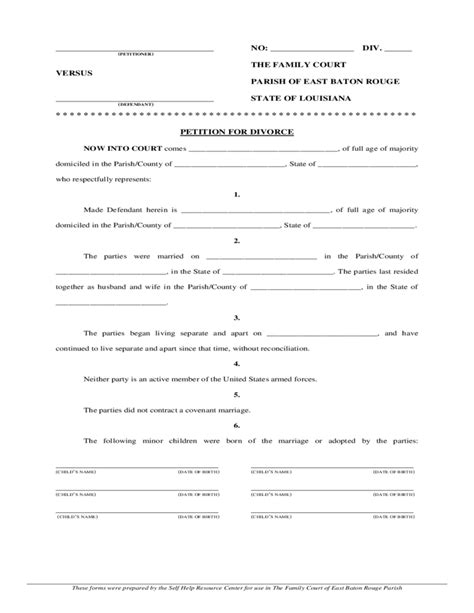 La County Court Forms Divorce - CountyForms.com