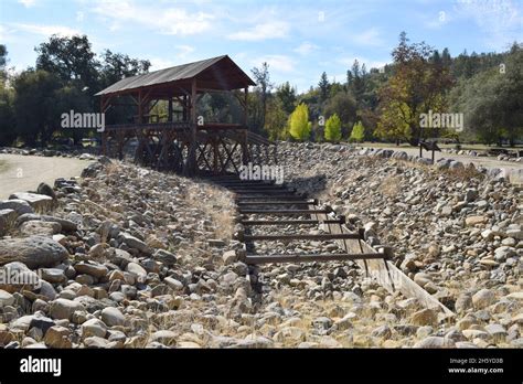 Replica of Sutter's Mill. Marshall Gold Discovery State HIstoric Park Stock Photo - Alamy