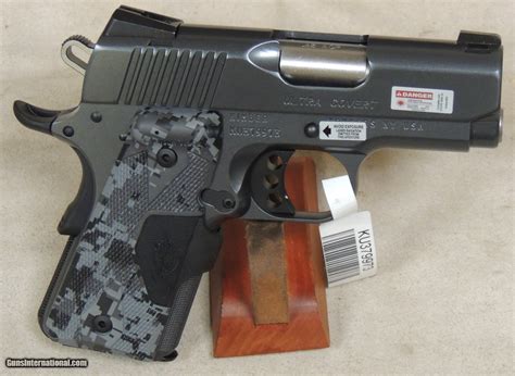 Kimber Custom Shop Ultra Covert .45 ACP Caliber 1911 Pistol w/ Crimson ...