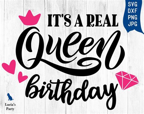 Its a Real Queen Birthday SVG birthday queen svg for women, birthday queen svg files for cricut ...