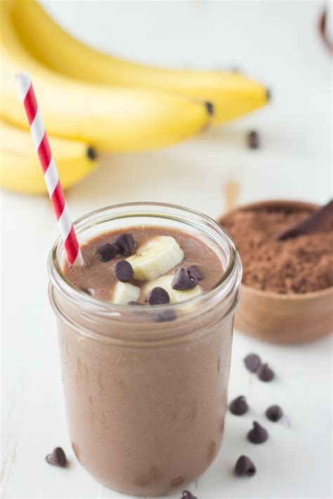 Chocolate Banana Smoothie Made With Silk Cashewmilk - Lovely Little Kitchen