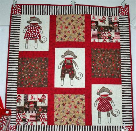 Peggy's Sock Monkey Quilt - WeAllSew