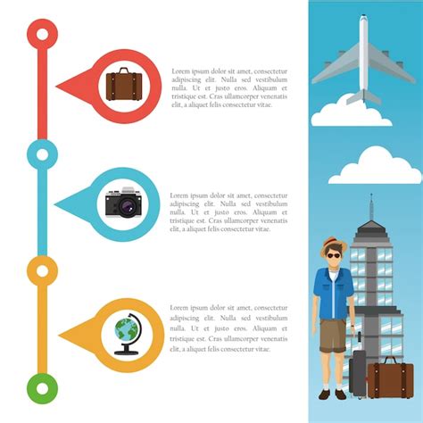 Premium Vector | Travel and infographic design