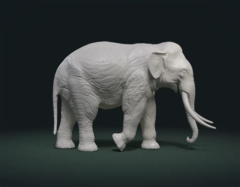 3D print ready elephant - TurboSquid 1412099