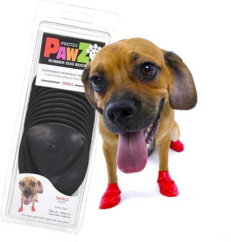 PawZ Dog Boots - Rubber Dog Booties - Waterproof Snow Boots for Dogs ...