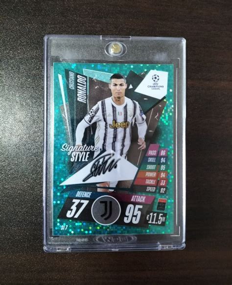 CRISTIANO RONALDO SIGNATURE STYLES AUTOGRAPH TOPPS MATCH ATTAX SOCCER CARDS, Hobbies & Toys ...