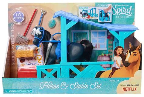 Spirit Riding Free Collector Series Horse Stable 7 Playset Just Play - ToyWiz