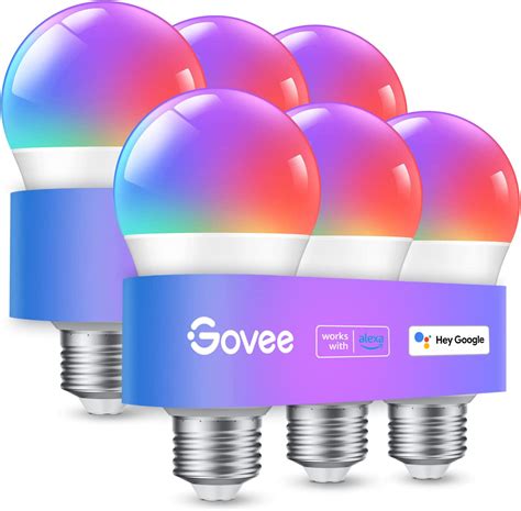 Govee Smart Light Bulbs, WiFi & Bluetooth Color Changing Light Bulbs ...