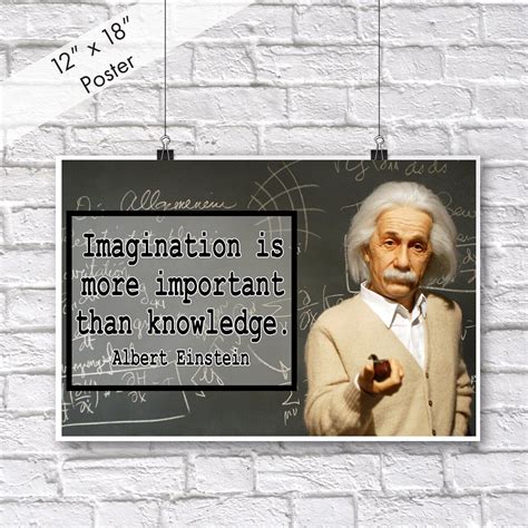 Albert Einstein Quote Poster Classroom Poster Inspirational ...