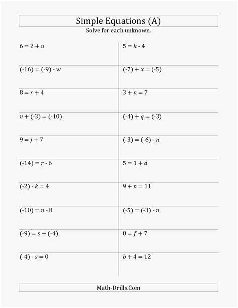 51 New Of Pre Algebra Worksheets Pictures — db-excel.com