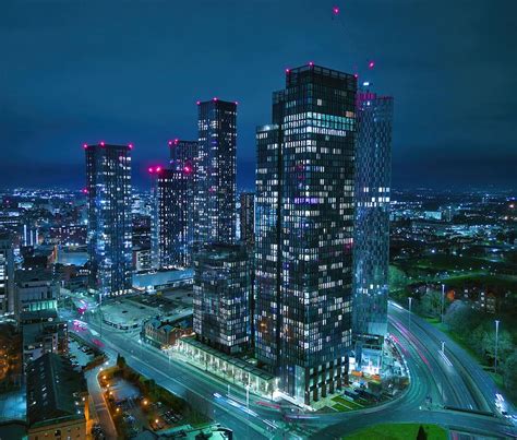 Manchester Skyline , Uk Photograph by Mike Mcmahon - Pixels