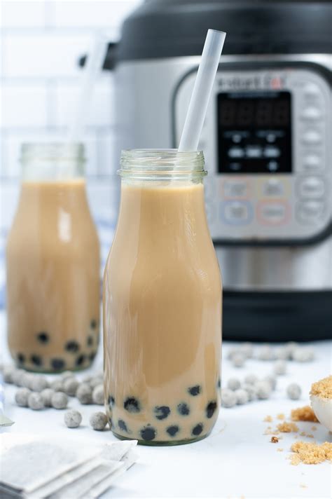 Homemade Boba Tea - Instant Pot - mom makes dinner