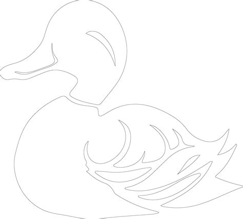 duck outline silhouette 38489360 Vector Art at Vecteezy